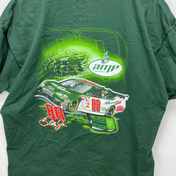 Vintage NASCAR Dale Jr 88 Amp Energy Drink T-Shirt 2XL - Picture 6 of 9